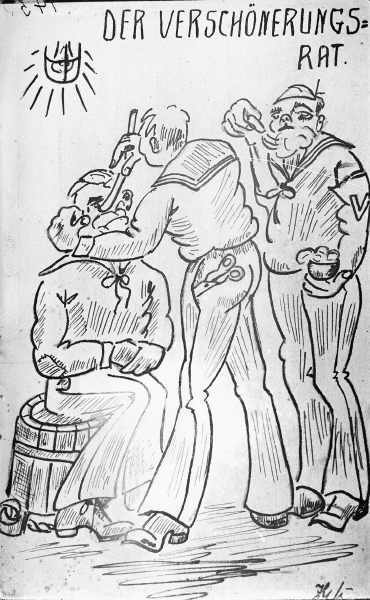 Karikatur Verschnerung