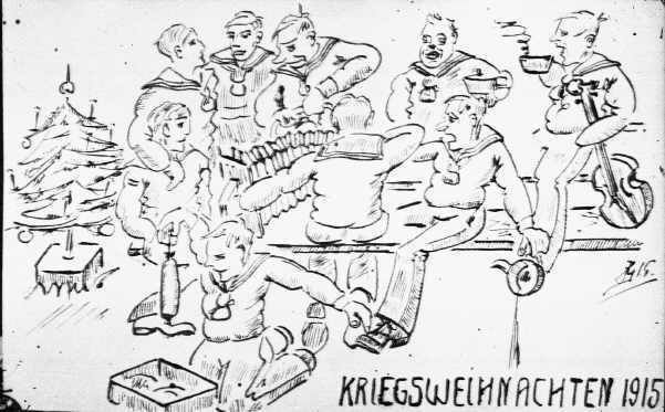 Karikatur Weihnachten