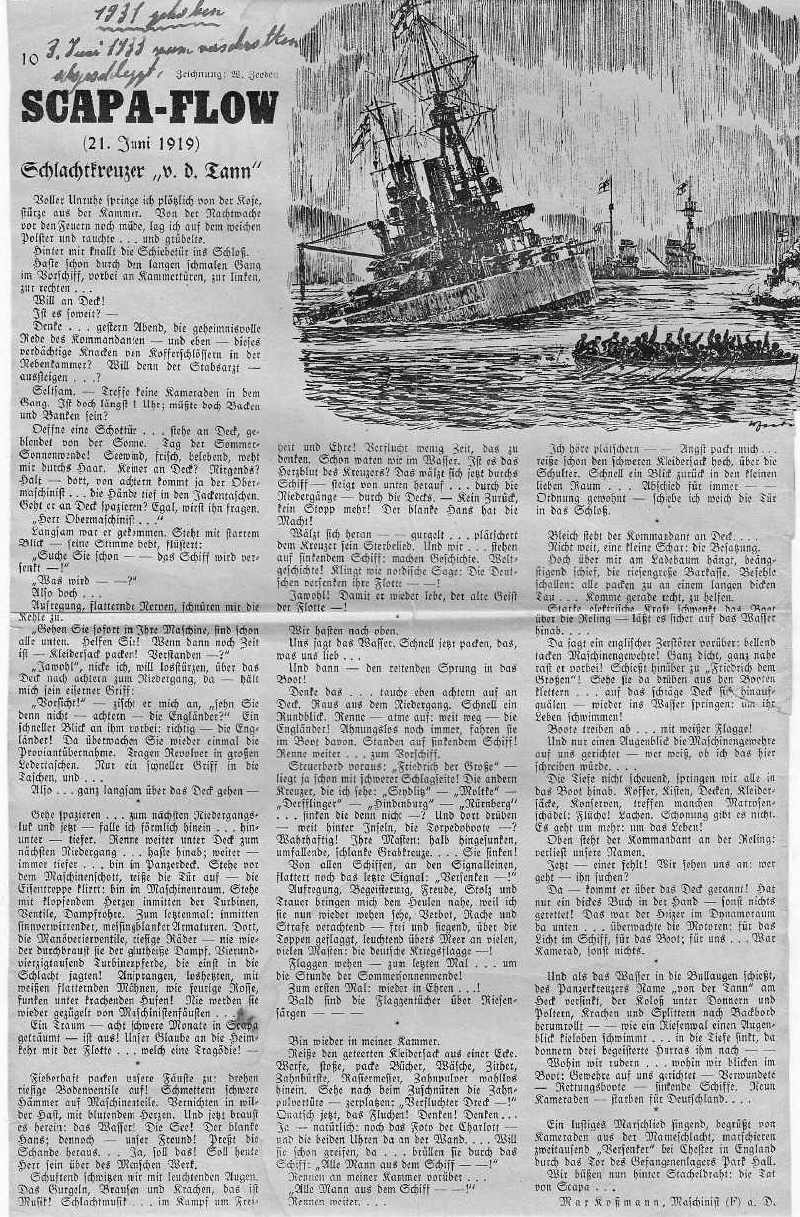 Scapa Versenkung