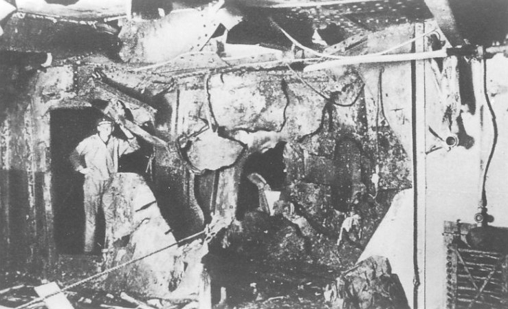 Unter-Deck-Schaden Skagerrakschlacht